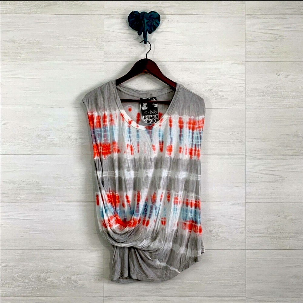Tie dye t-shirt: Young Fabulous & Broke